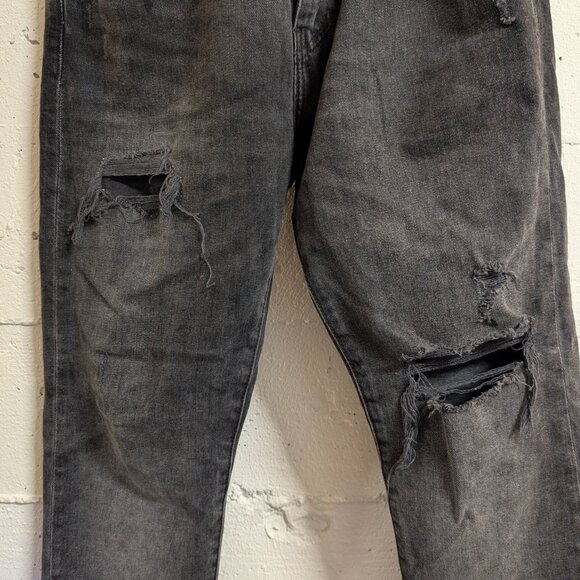 LEVI's Black "White Label" 501 PREMIUM Men's Jeans 30x30 (good distressed) - Picture 2 of 8